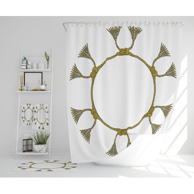 Neelee Polyester Shower Curtain Set