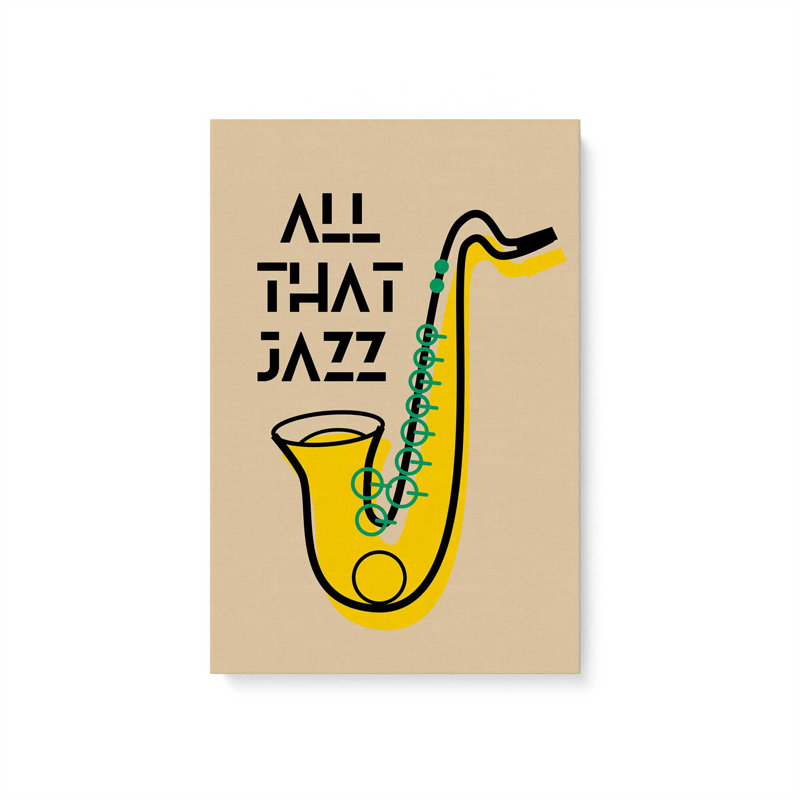 Toile tendue All That Jazz, H 48 po x l 32 po