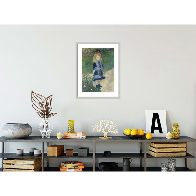 «A Girl with a Watering CanPierre» - Auguste Renoir, impression giclée sur cadre, 29,5 po H x 23,2 po L