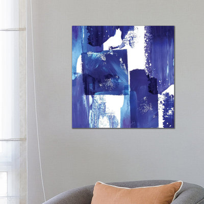 Indigo Abstract II by Northern Lights - Wrapped Canvas Print
