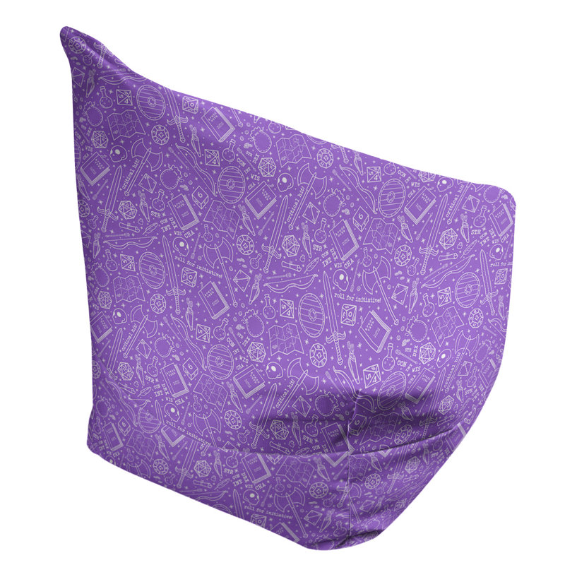 Sac de pois Leffel, Pas de bourre, Mauve / blanc, H 120 po x L 2 po x P 60 po