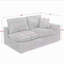 Canapé modulaire en forme de L de 107 po avec repose-pieds mobile Boneless Boneless-1708840679