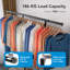 Clothes Rail with Wheels, Adjustable Height & Extendable Rod - 209kg (460lbs) Capacity-1916142722