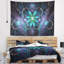 Tapisserie d'art numérique Fractal Flower Blue-28488032