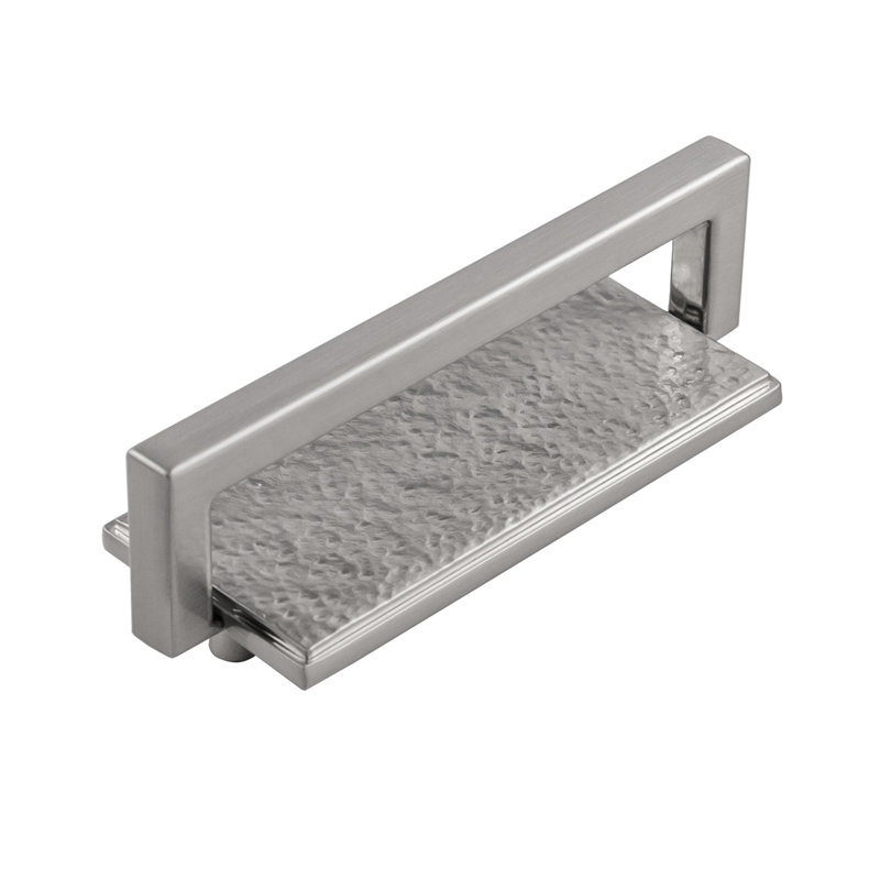 Bijou Ember Collection Handle Pull - Contemporary Hardware for Drawers & Cabinets, 3", Satin Nickel