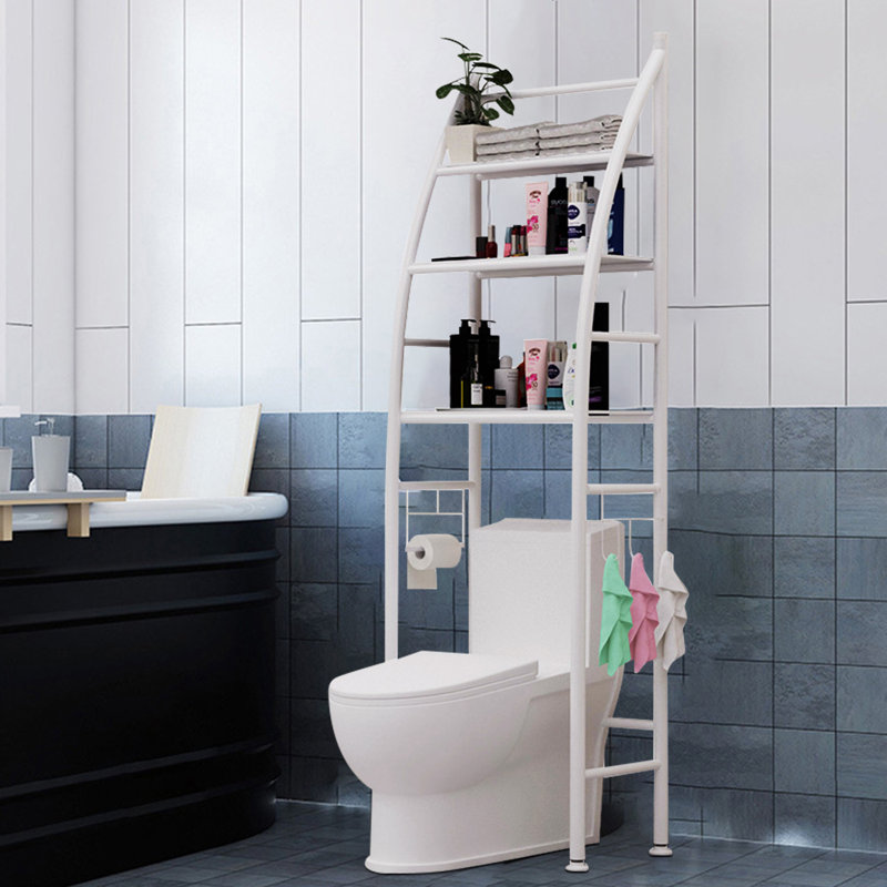 Oldaker Metall Freestanding Over The Toilet Storage, White