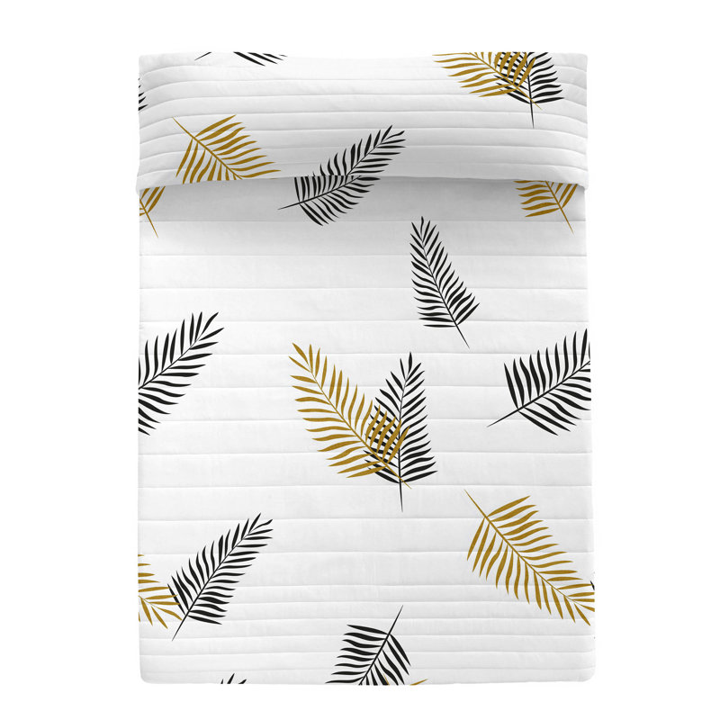 Burkburnett Cotton Floral Bedspread, 180 x 260 cm