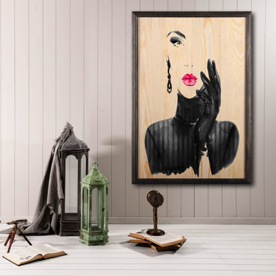 Perry Single Picture Frame Print on Wood