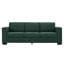 Canapé de salon 93,7 po en tissu de style moderne, canapé à accoudoirs carrés avec porte-gobelet, canapé de rangement-1599779544