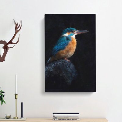 Kingfisher Bird - Wrapped Canvas Painting
