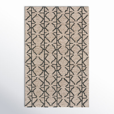 Carlette Hand-Tufted Geometric Wool Rug