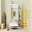 Grand lit escamotable mural avec tablettes