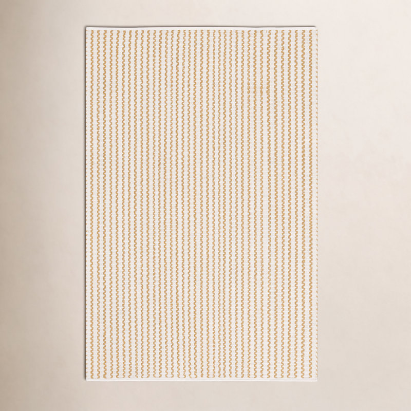 Belcherry Chevron Handwoven Cotton Area Rug, Rectangle 6' x 9'