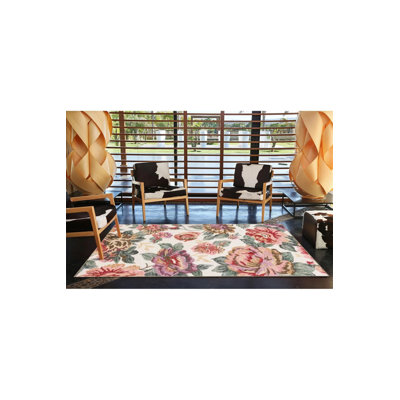 Tapis lavable tissé peint pastel