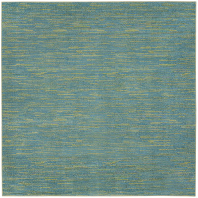 Tapis bleu / vert Nourison Essentials