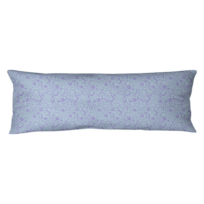 Coussin lombaire rpg, Bourre en polyester, Bleu / Mauve