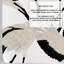 White Herons Chinoiserie Wallpaper Black and Beige