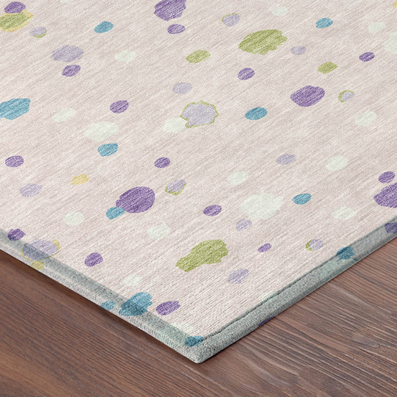 Machine Washable Indoor/Outdoor Chantille ACN2518 Geometric Rug, Rectangle 8' x 10', Pink