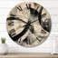 Horloge murale abstraite à motif géométrique moderne surdimensionné Neutral XV-1498563237