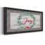 Joy Joy Wreath, toile encadrée de qualité supérieure - prête à être accrochée-88113409-88113410