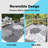 Waterproof Reversible Plastic Outdoor Rug Yard Seaside Camping Large Mat-1406285672