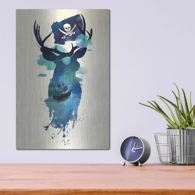 Trinx «Captain Hook» par Robert Farkas, art mural en métal, H 16 po x l 12 po
