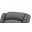 Chaise berçante en tissu gris