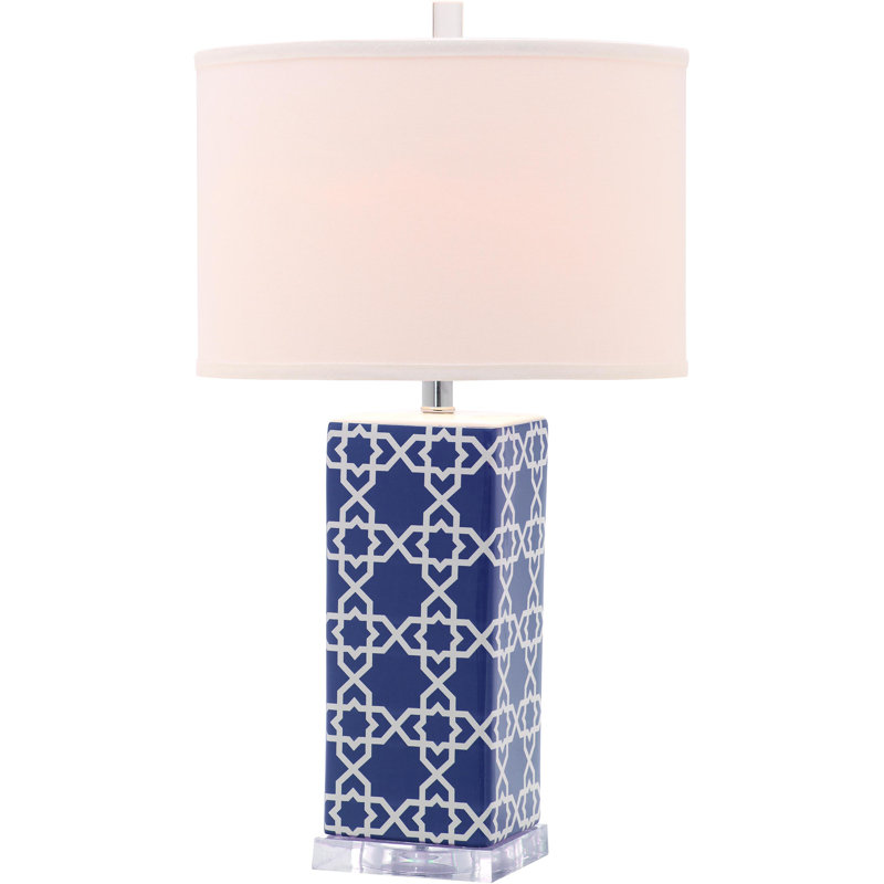 Lampe de table 27 po Olen, Bleu marine