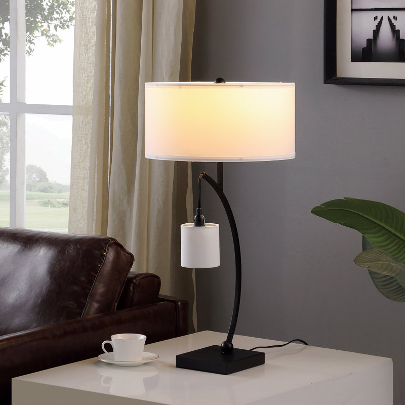Lampe de table 28 po, Noir