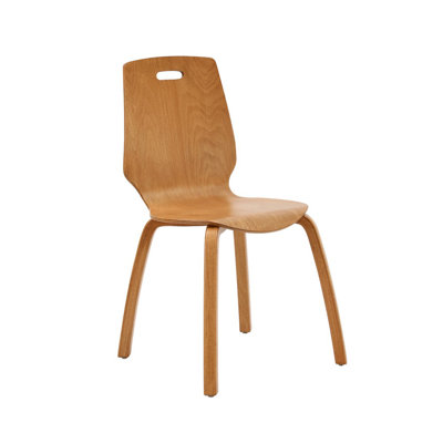 Chaise d'appoint en bois massif Cathryne
