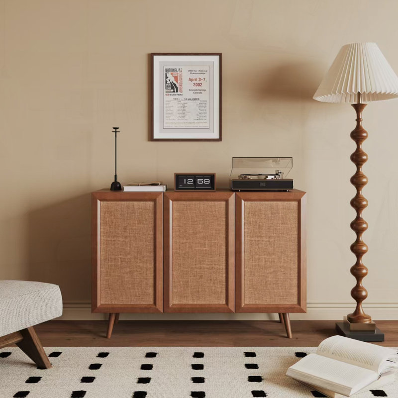 Wood Console Table with 4 Legs