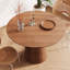 Table de salle à manger ronde 43 "en bois aggloméré minimaliste moderne, 4-6 places-1611555474