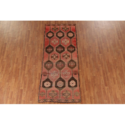 Tribal Pink Traditional Runner Rug 3x9