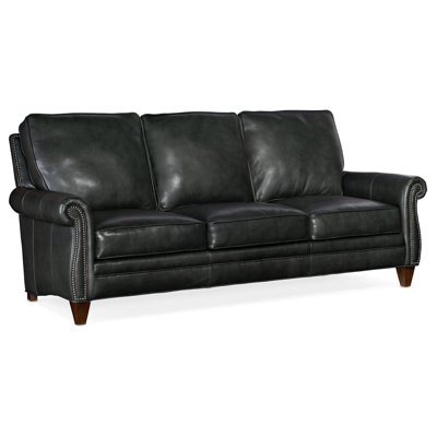 Reddish Leather Sofa