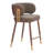 Brew Counter Stool Brown & Walnut
