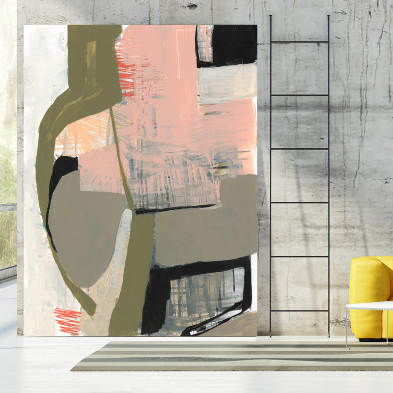 «Scribbles & Shapes I», reproduction d'art sur toile géante 72 po x 54 po