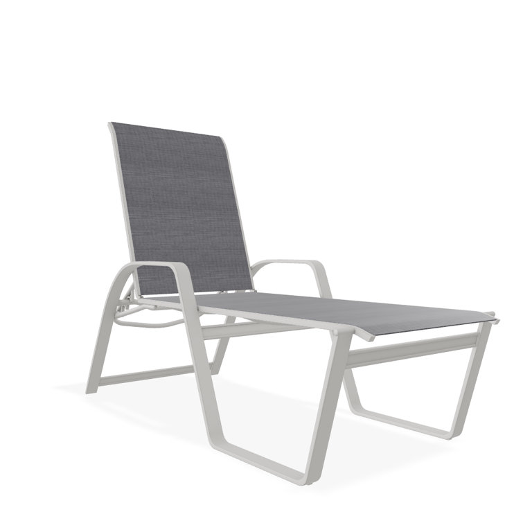 Holna Outdoor Rust-Resistant Metal Chaise Lounge