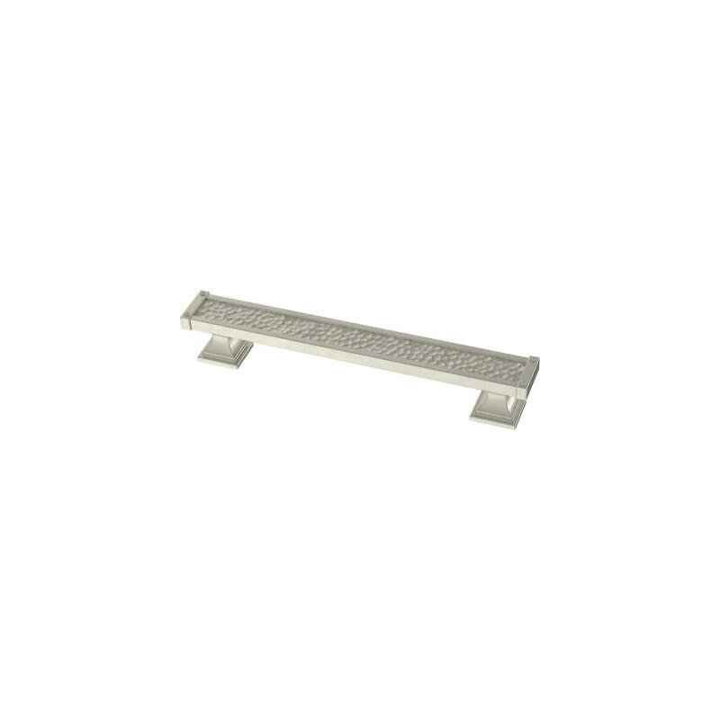 Poignée martelée 5 po nickel satiné
