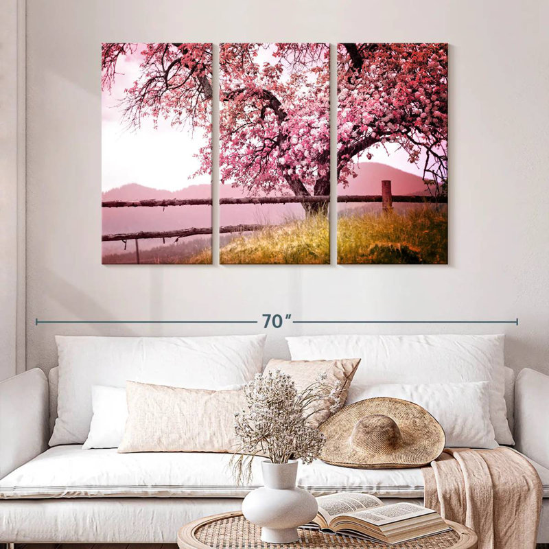 Harnek Apple Blossom, 32" H x 50" W