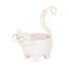 Scarbrough Kitty Trinket Tray, White and Gold Ceramic Jewelry Holder and Organizer-1463137891