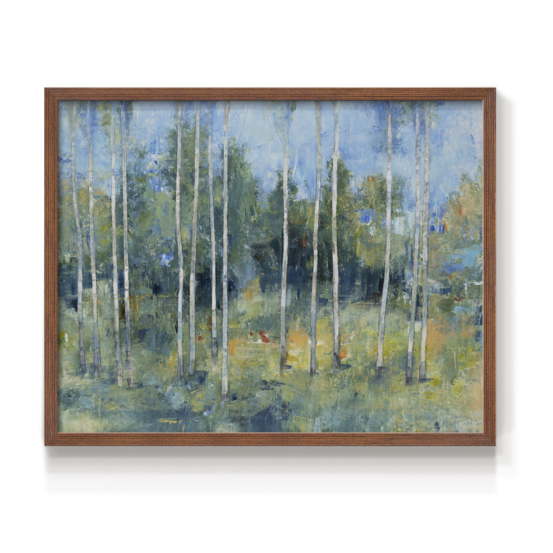 Woodland View I - impression encadrée - réaménageable, Noyer, H 16 po x l 20 po