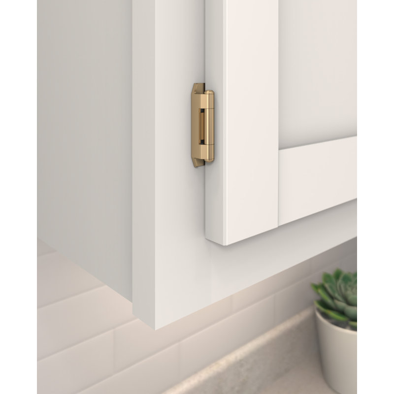 3/8" Double Demountable Self Closing Hinge , Champagne Bronze