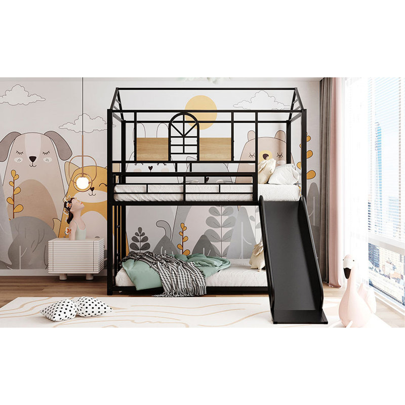 Lit plateforme en métal Framlingham, Noir
