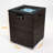 Wicker Fire Pit Column With Glass Wind Guard