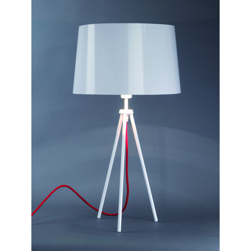 Schuller Metal Tripod Lamp, White