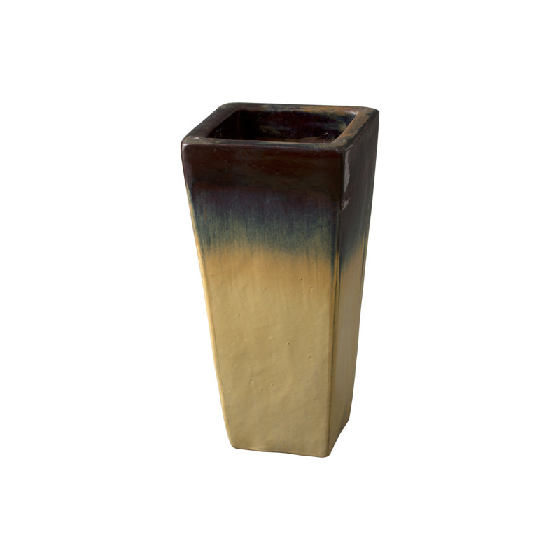 Pot de fleurs en céramique Loden, Crème / Java, H 24 po x l 10 po x p 10 po