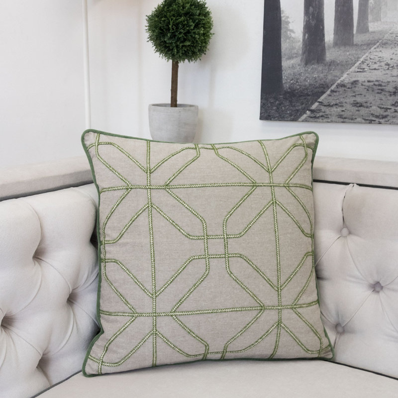 Irin Embroidered Throw Pillow
