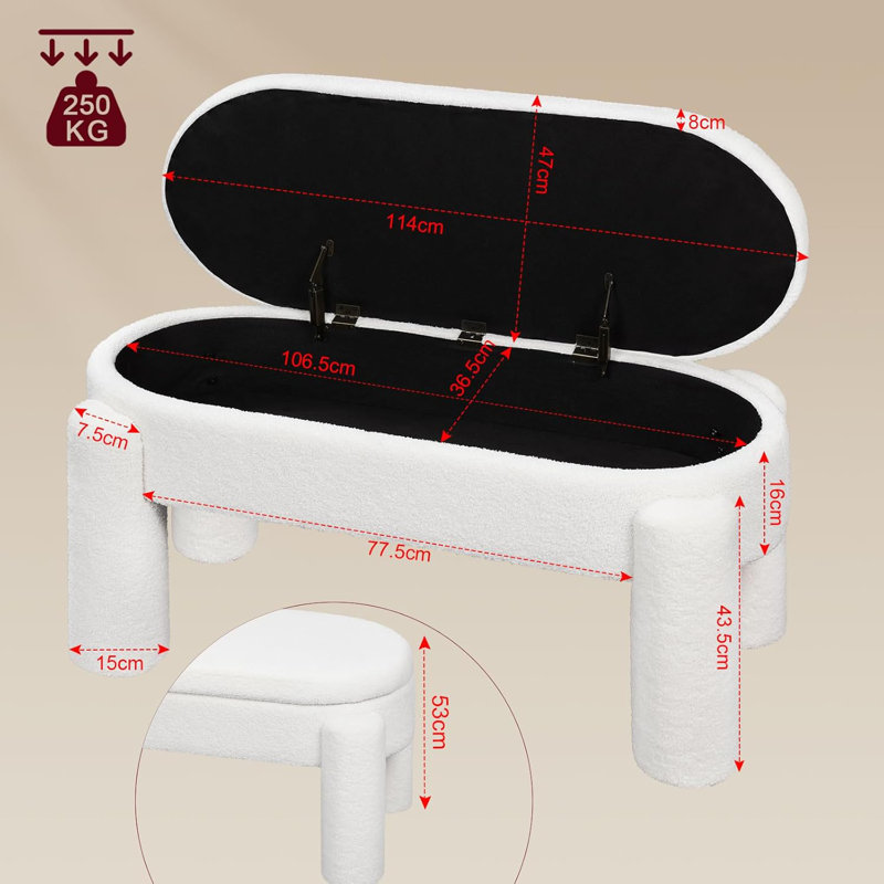 Comyns Teddy Upholstered Storage Bench