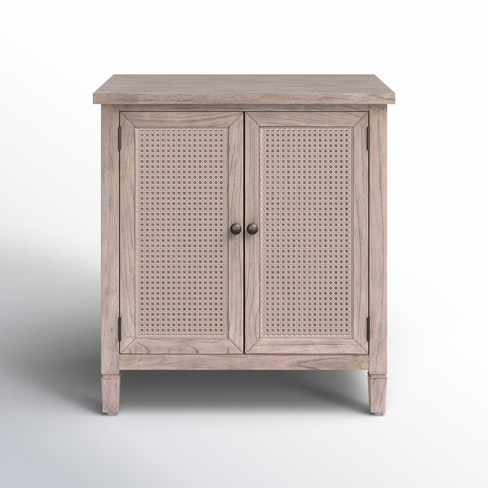 Charleston 2-Door Cane Cabinet, Desert Sand