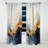 Heaney - Painting Curtain - Blackout Abstract Curtain - 1 Panels-2144748082
